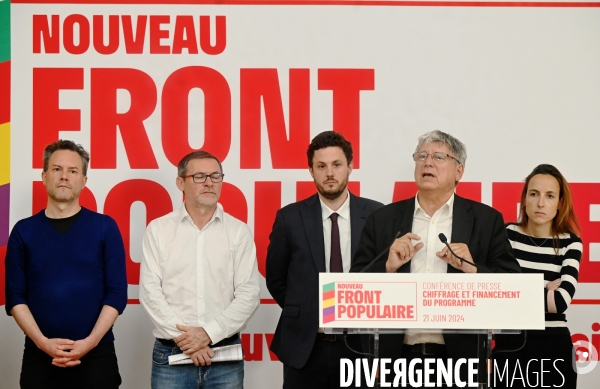 Le nouveau front populaire / Conférence de presse  sur le chiffrage et le financement du programme