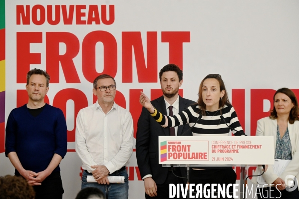Le nouveau front populaire / Conférence de presse  sur le chiffrage et le financement du programme