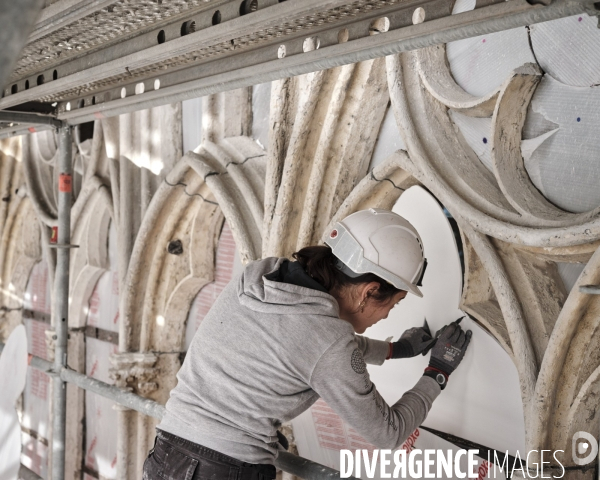 Restauration de l’abbaye Saint-Ouen de Rouen, vitrailliste