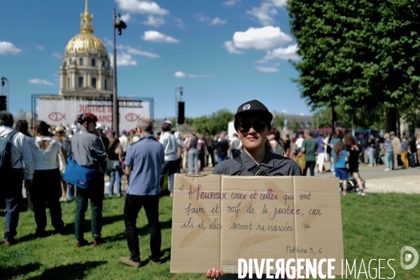 Justice et esperance/ Rassemblement de chretiens et chretiennes contre l extreme droite  
