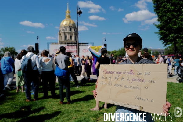 Justice et esperance/ Rassemblement de chretiens et chretiennes contre l extreme droite  