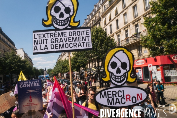 Alertes Féministes. Manifestation féministe contre l extrême droite