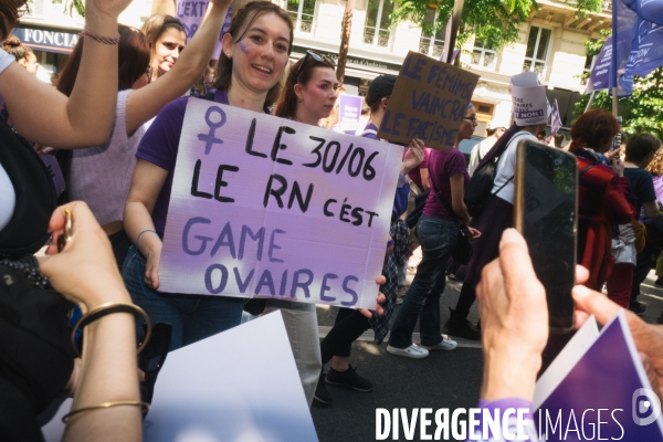 Alertes Féministes. Manifestation féministe contre l extrême droite