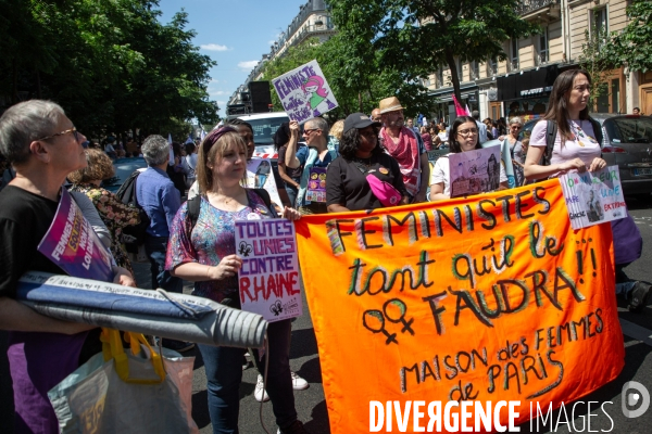 Manifestation femniste contre l extreme droite
