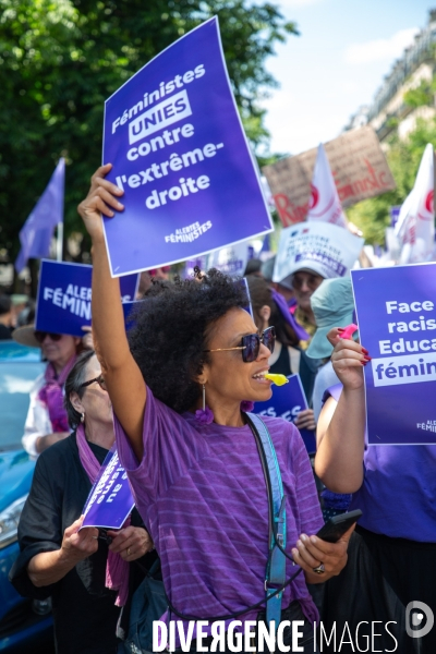 Manifestation femniste contre l extreme droite