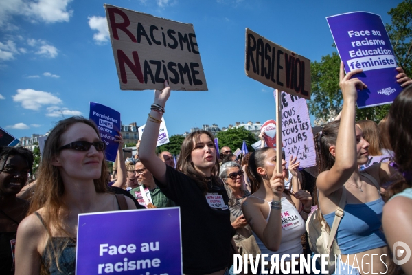 Manifestation femniste contre l extreme droite
