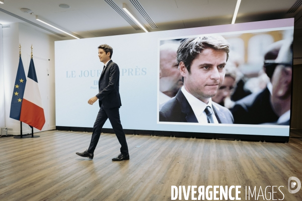Conférence de presse de Gabriel Attal