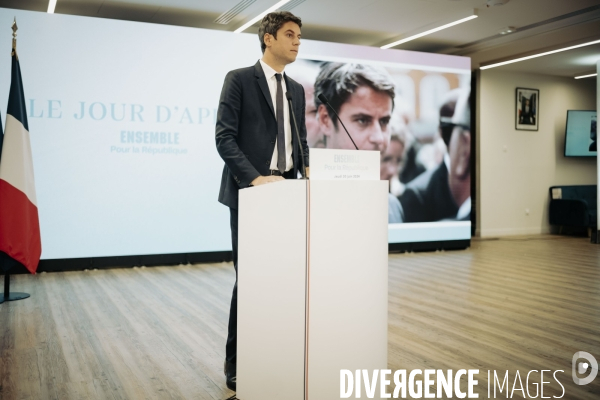 Conférence de presse de Gabriel Attal