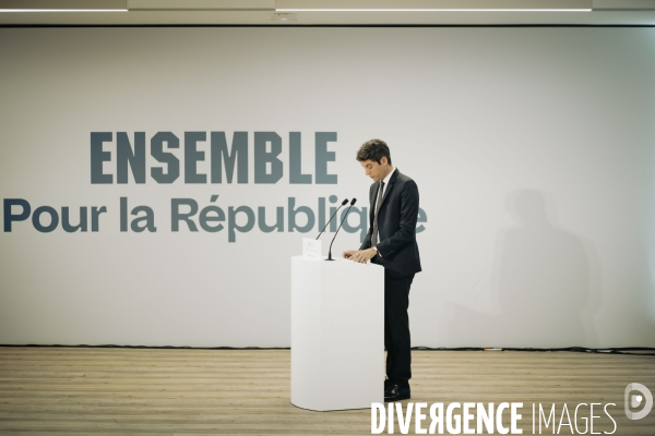 Conférence de presse de Gabriel Attal