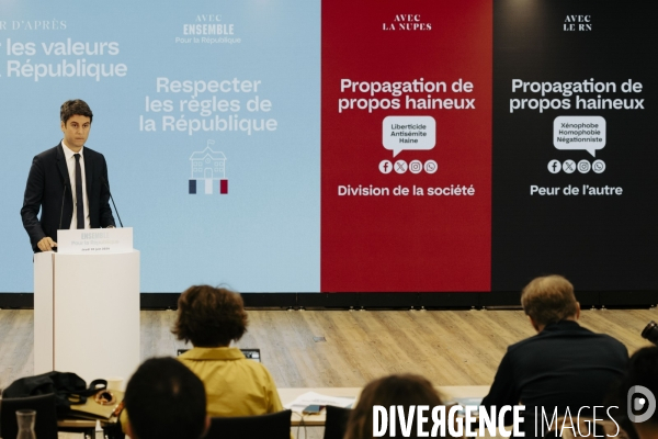 Conférence de presse de Gabriel Attal