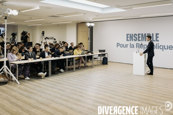 Conférence de presse de Gabriel Attal