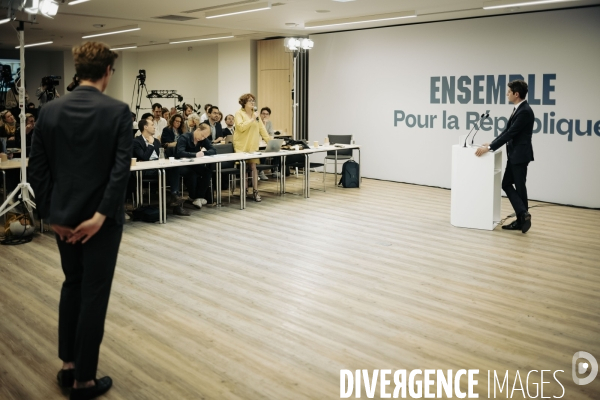 Conférence de presse de Gabriel Attal