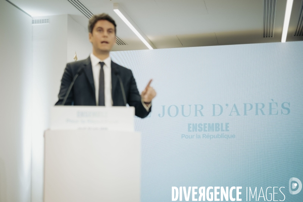 Conférence de presse de Gabriel Attal