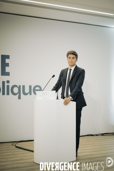 Conférence de presse de Gabriel Attal