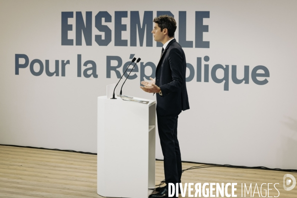 Conférence de presse de Gabriel Attal