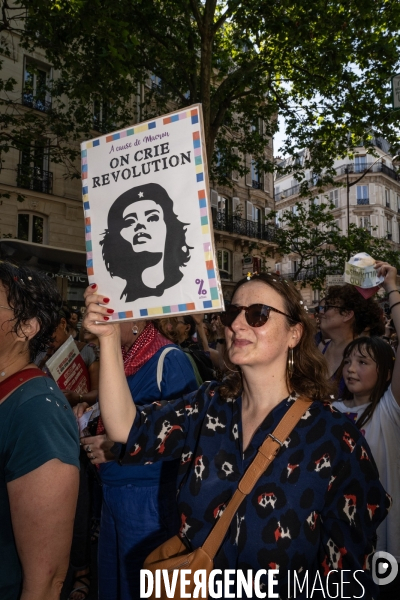 Marche feministe contre l extreme droite Paris