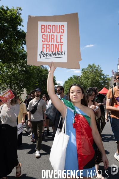 Marche feministe contre l extreme droite Paris