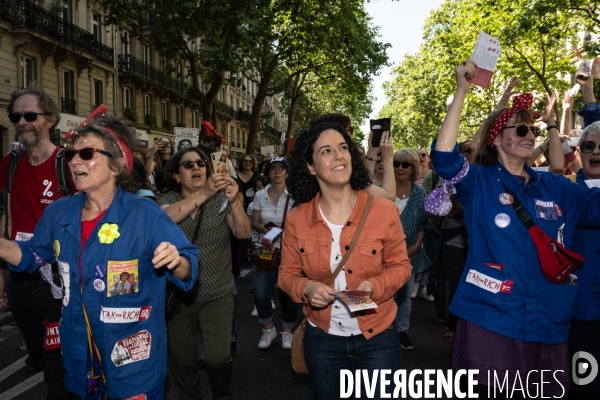 Marche feministe contre l extreme droite Paris