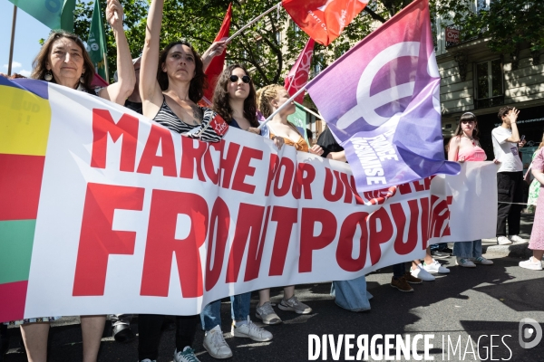 Marche feministe contre l extreme droite Paris
