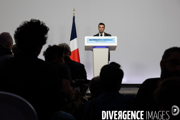 Jordan Bardella présente le programme du RN