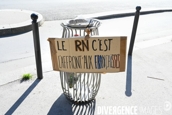 Manifestation féministe contre l extreme droite, à Paris
