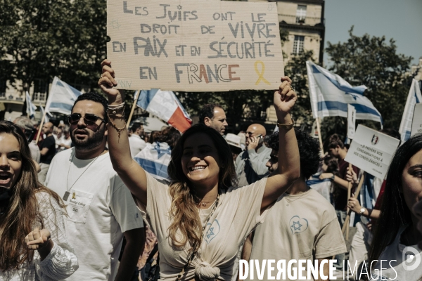 Rassemblement  en soutien à la communauté juive française