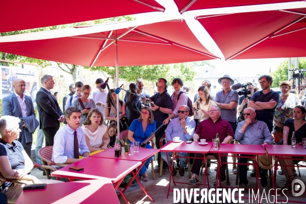 Législatives 2024 - Gabriel Attal en Touraine