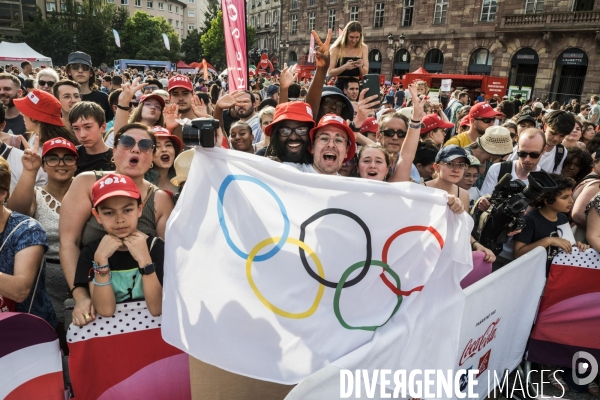 Passage de la Flamme Olympique à Strasbourg