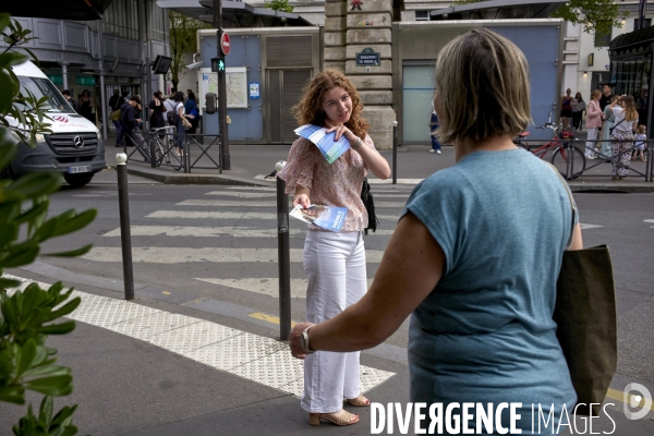 Olivia Grégoire en campagne