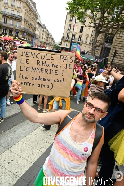 Marche des fiertés LGBT+ 2024, PARIS. Gay Pride 2024