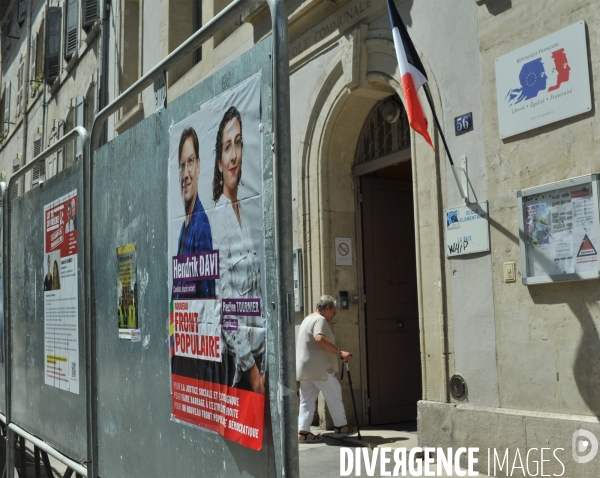 Illustrations des Législatives a Marseille