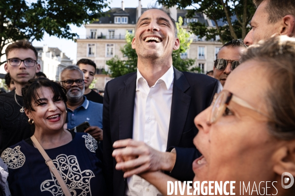 Dernier meeting de Raphaël Glucksmann avant les législatives.