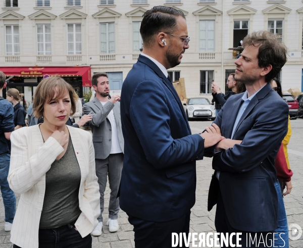 Elections legislatives / Rentrée des nouveaux deputés du Nouveau Front Populaire à l Assemblée Nationale