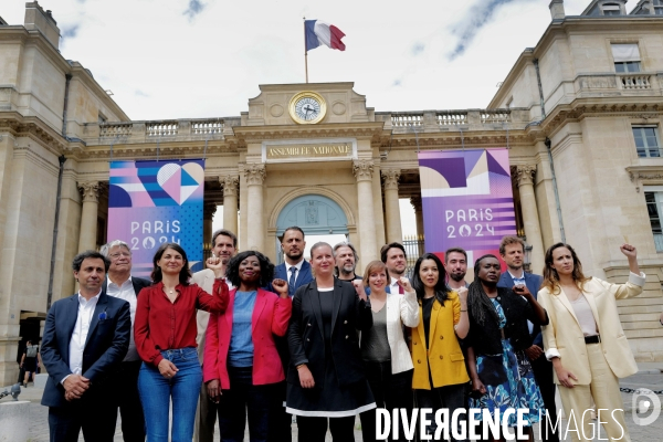 Elections legislatives / Rentrée des nouveaux deputés du Nouveau Front Populaire à l Assemblée Nationale