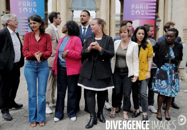 Elections legislatives / Rentrée des nouveaux deputés du Nouveau Front Populaire à l Assemblée Nationale
