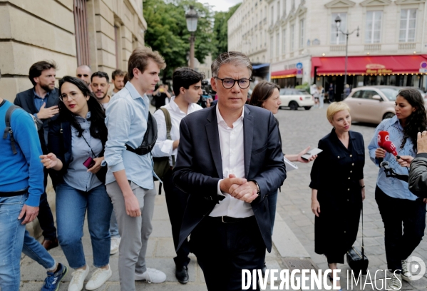 Elections legislatives / Rentrée des nouveaux deputés du Nouveau Front Populaire à l Assemblée Nationale