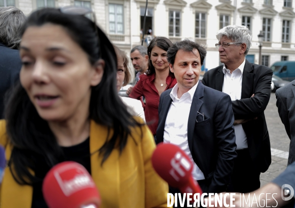 Elections legislatives / Rentrée des nouveaux deputés du Nouveau Front Populaire à l Assemblée Nationale