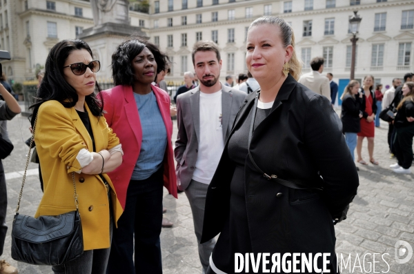 Elections legislatives / Rentrée des nouveaux deputés du Nouveau Front Populaire à l Assemblée Nationale