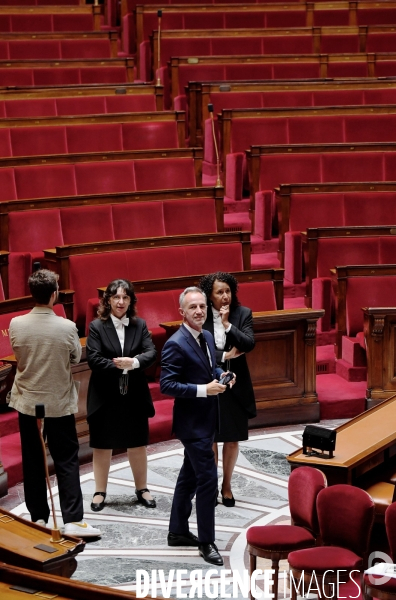 Elections legislatives / Rentrée des nouveaux deputés du Nouveau Front Populaire à l Assemblée Nationale