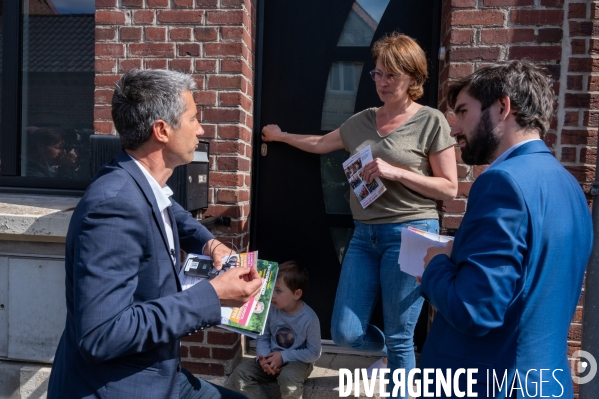 François Ruffin, campagne des législatives.