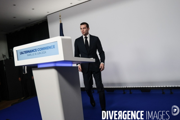 Rn - bardella - soiree electorale 1er tour legisalatives 2024