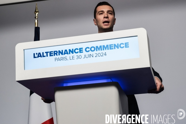 Rn - bardella - soiree electorale 1er tour legisalatives 2024