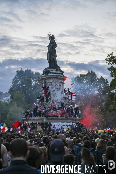 2e tour des legislatives 2024. Le Rassemblement de la place de la République