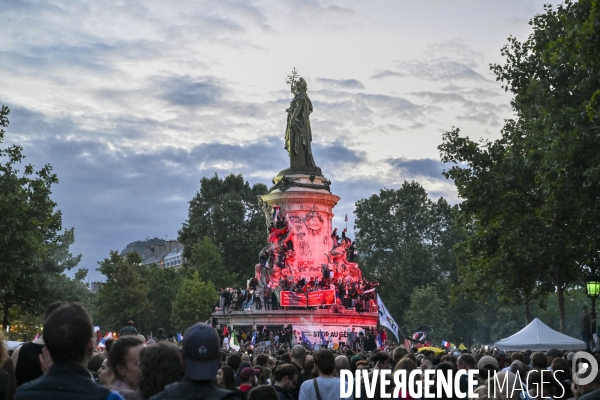 2e tour des legislatives 2024. Le Rassemblement de la place de la République