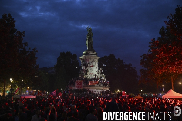 2e tour des legislatives 2024. Le Rassemblement de la place de la République
