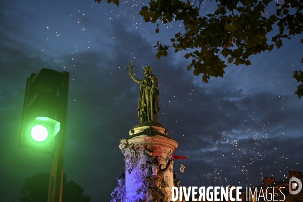 2e tour des legislatives 2024. Le Rassemblement de la place de la République