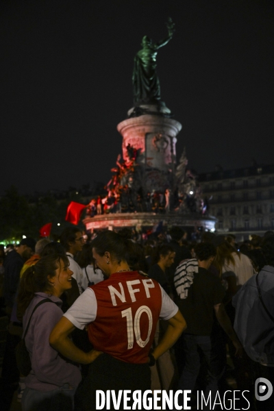 2e tour des legislatives 2024. Le Rassemblement de la place de la République