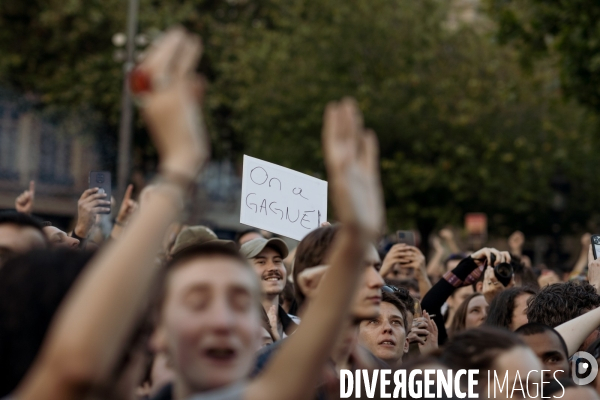 Rassemblement place de la republique Paris