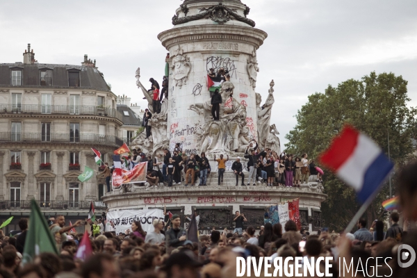 Rassemblement place de la republique Paris