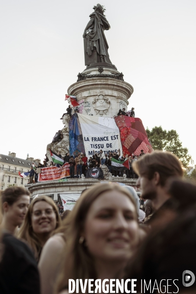 Rassemblement place de la republique Paris